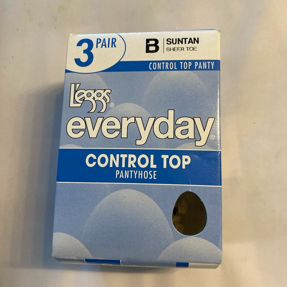 L’eggs control top pantyhose size b in suntan